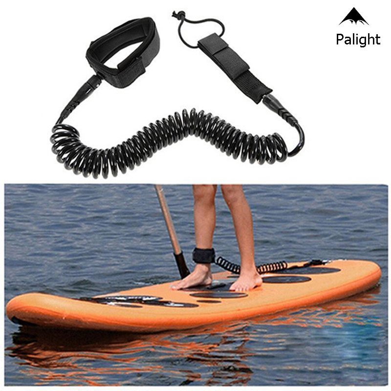 10ft Surfboard Ankle Leash Rope Coiled Stand Up Paddle Board Surfing Cord String