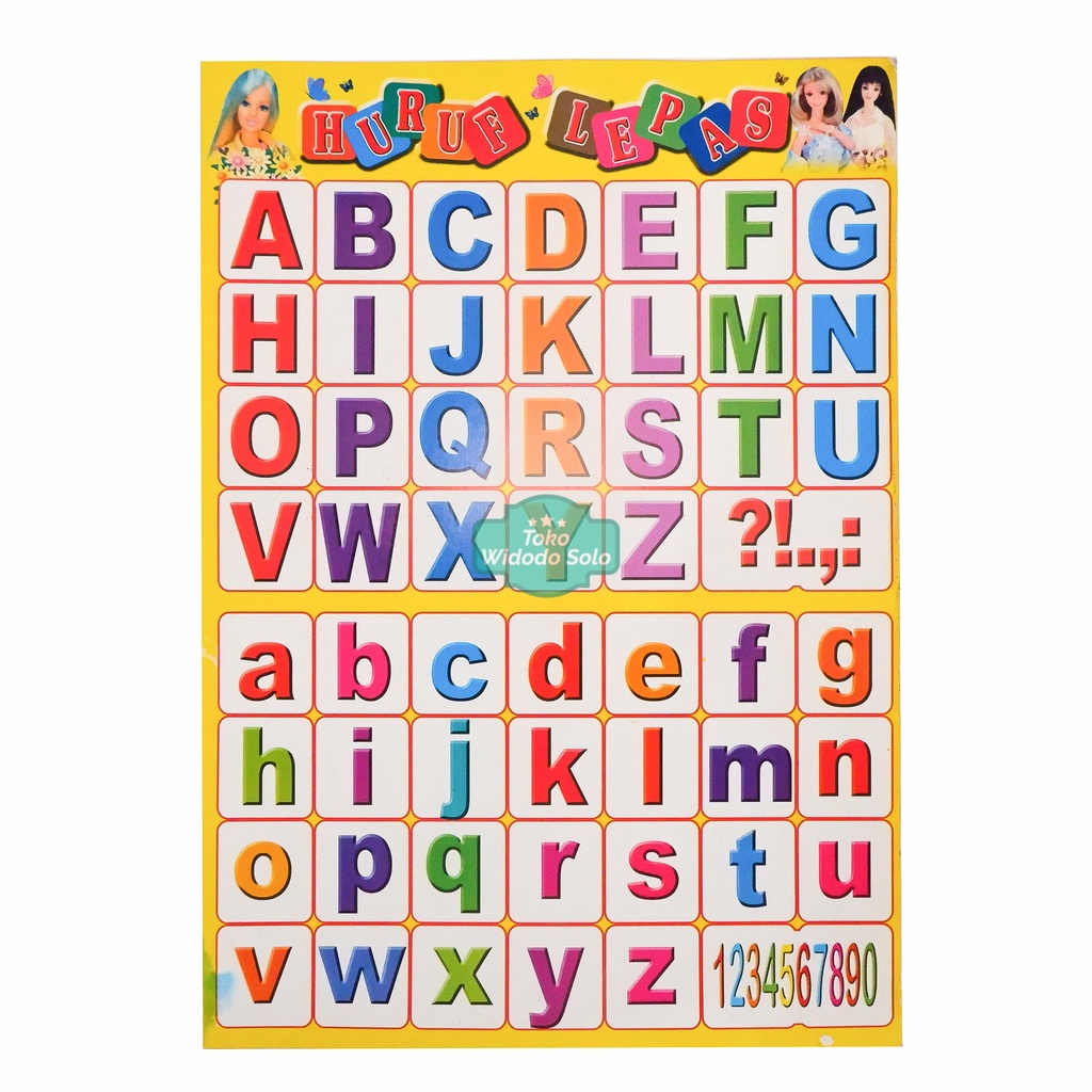 Jual Poster Edukasi ABCD Besar Kecil 35x50cm - 1 Lembar | Shopee Indonesia