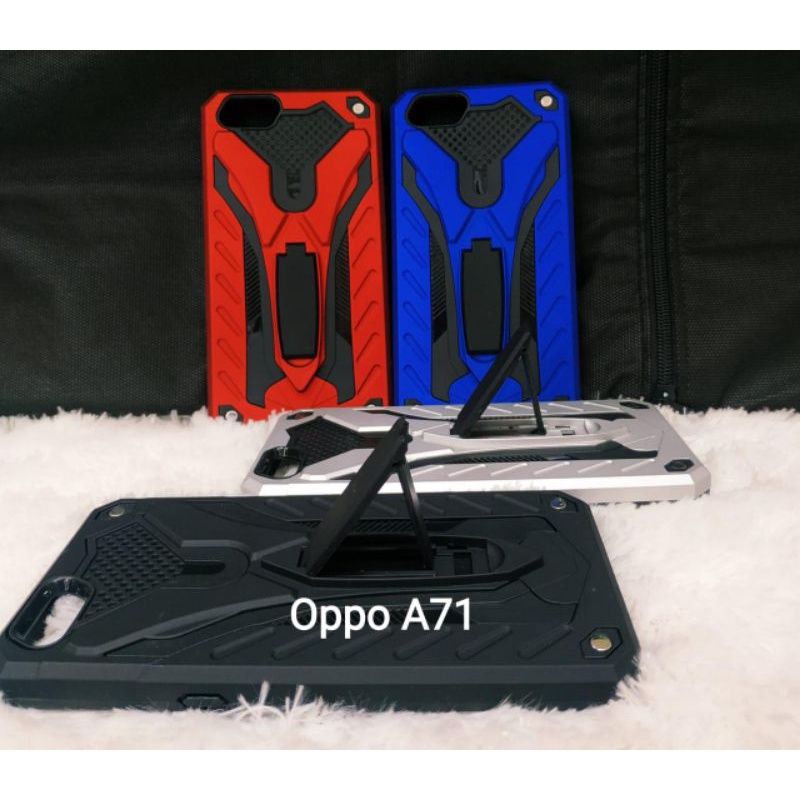 MN - OPPO A71 CASE PHANTOM CASE ROBOT SERIES STAND IRON TRANSFORMER