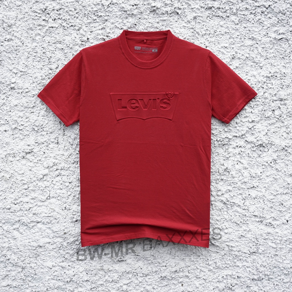 Kaos Pria Levi's | Batwing Emboss Red