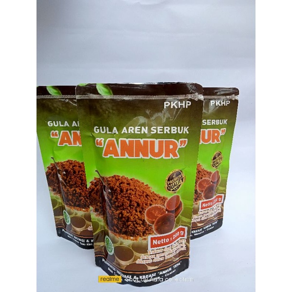 Annur-Gula Aren Serbuk  Premium Asli 100% 200gr brown sugar gula semut