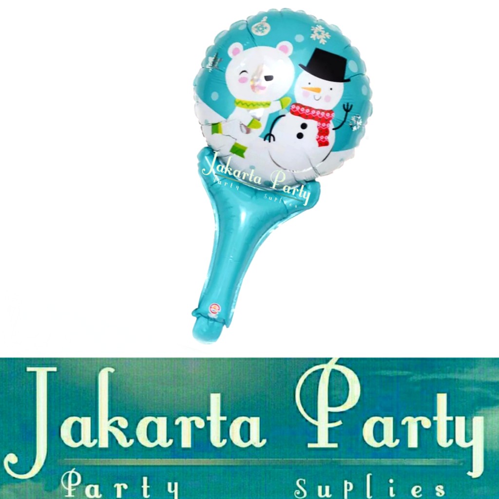 Balon Foil Pentungan Natal / Balon Snowman / Balon Christmas / Balon Xmas