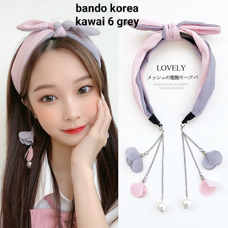 BANDO KOREA KAWAII / BANDO IMPOR / BANDANA / AKSESORIS WANITA ANTING GIWANG / IKAT RAMBUT KUNCIR