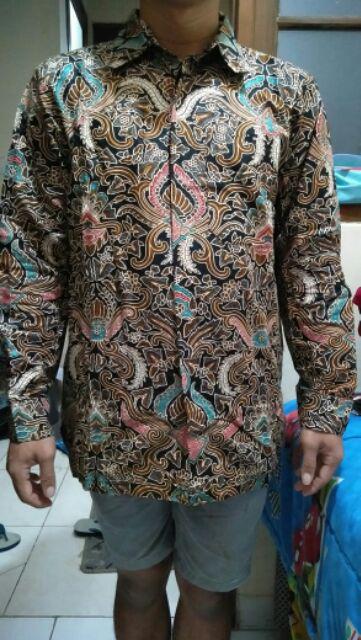 Cod - Kemeja Batik Pekalongan Pria / Cowok  Lengan Panjang