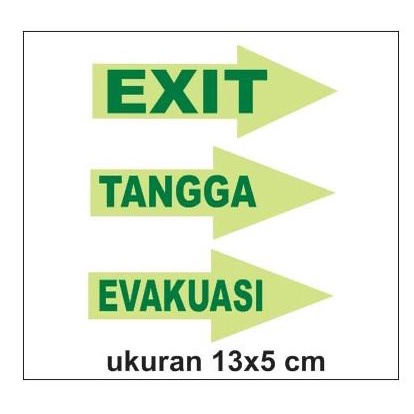

STIKER PANAH GLOW IN THE DARK evakuasi zero57 Diminati Banget