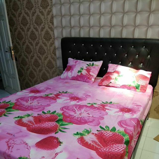 Bed Cover Flat Fata Signature Minimalis Edition / Bedcover Set / Bedcover Fata / Uk. 180x200