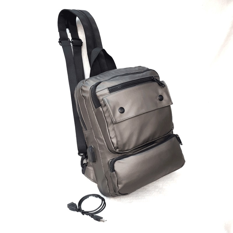 TAS MULTIFUNGSI 1617-1 WAISTBAG AND BACKPACK WITH USB SLOT