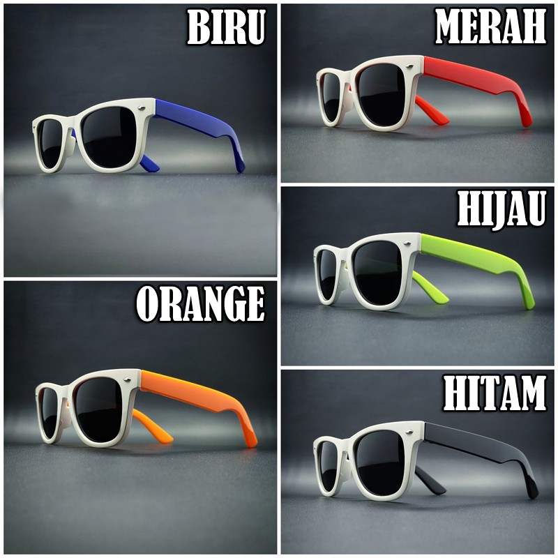 Kacamata Hitam Fashion Pria Wanita Sunglasses Man Woman Kaca mata Normal Gaya Terlaris