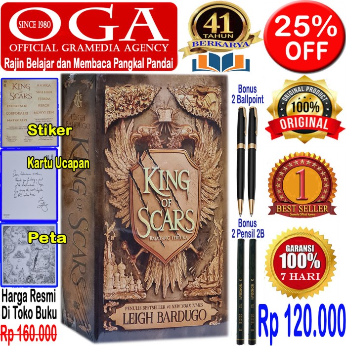 

MUST HAVE!! BUKU NOVEL KING OF SCARS - RAJA YANG TERLUKA - LEIGH BARDUGO - ORI TERBARU