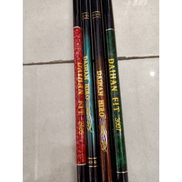 Joran tegek fiber murah daihan fit panjang 180-540cm