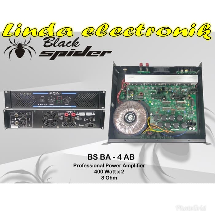 POWER AUDIO BLACK SPIDER BA 4 AB PROFESIONAL SOUND SYSYEM