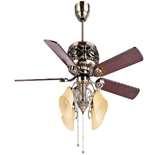 MT.EDMA 52in REGENCY Ceiling Fan Dekoratif (Walnut) + Lampu Hias