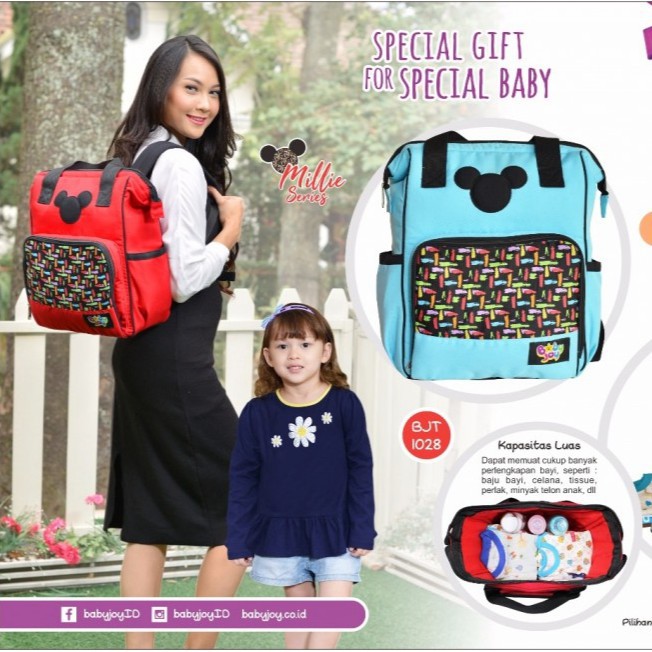 TAS BABY JOY BJT 1028 MILLIE SERIES/BABY JOY RANSEL/TAS BAYI RANSEL BABY JOY/TAS BAYI MURAH