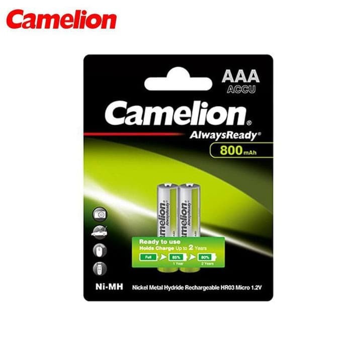 Baterai Battery Batre Cas Charger Camelion AAA A3 800 mAh Bp2 NiMH