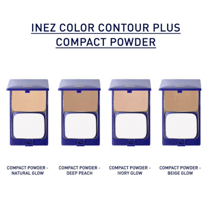 Jual INEZ Compact Powder [COD] Color Contour Plus 12gr ORIGINAL