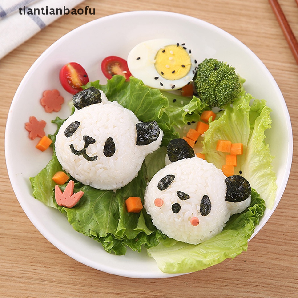 Cetakan Nasi Emboss Desain Panda Untuk Alat Dapur