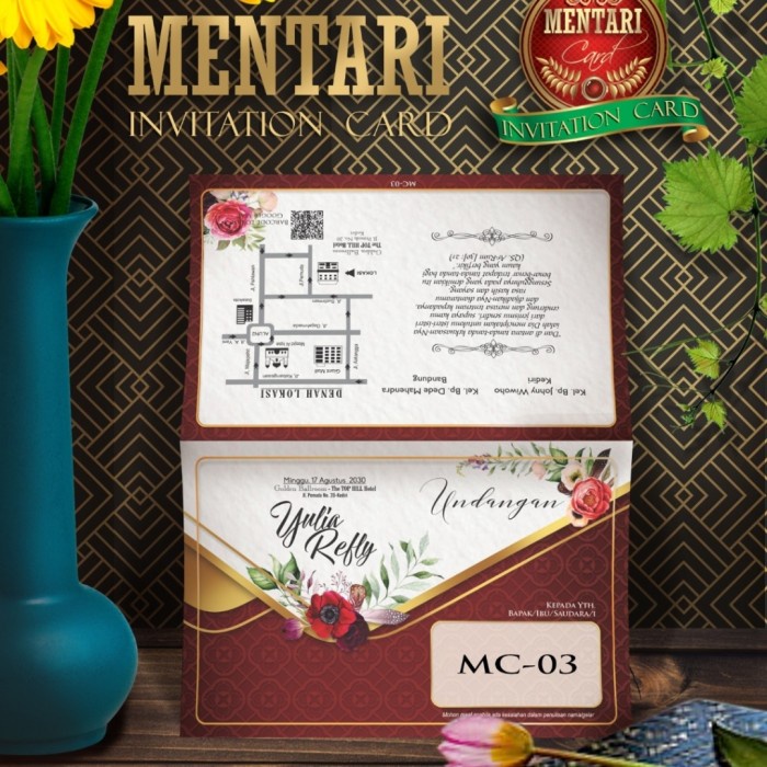Blangko Undangan Pernikahan Mentari MC 03