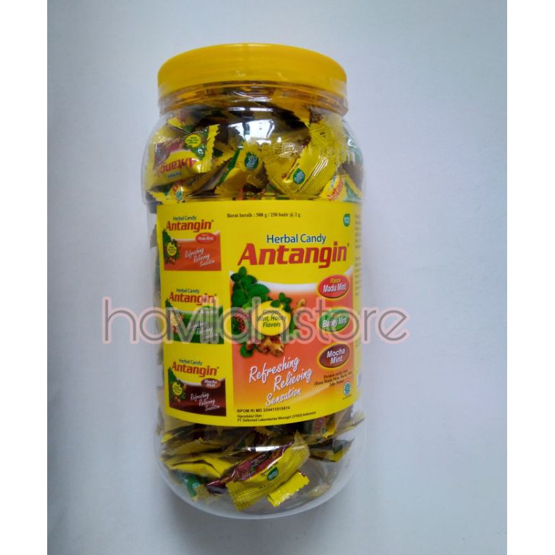 

Permen Herbal Antangin Toples 250 x 2gr