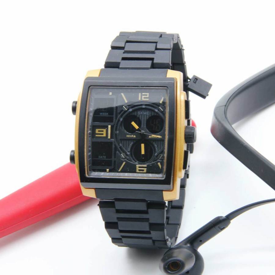 JAM TANGAN SKMEI DUAL TIME PRIA