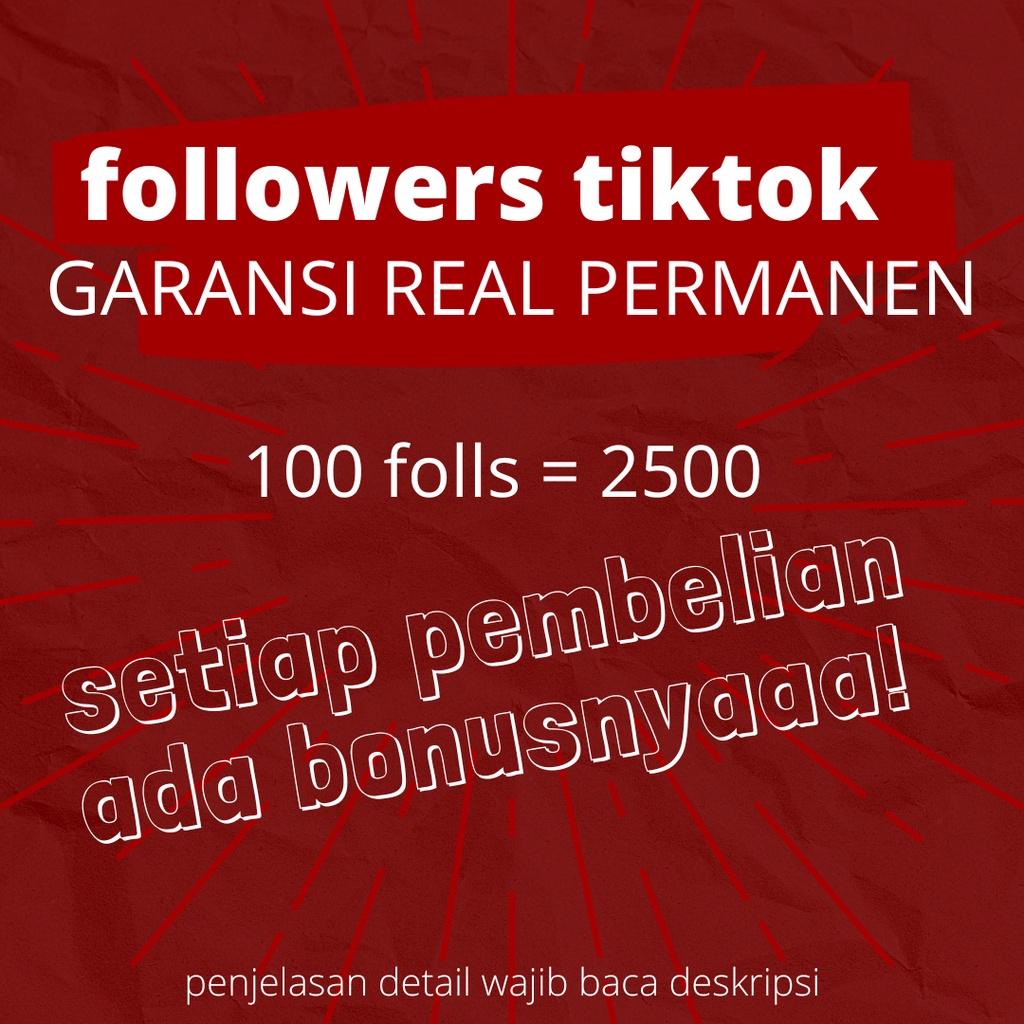 FOLLOWERS TIKTOK permanen real (rekomended) folowers asli tiktok shop rekomendasi view like komen sh