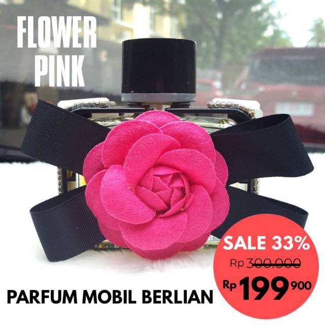 Parfum Mobil Ruangan Chanel Flower pink