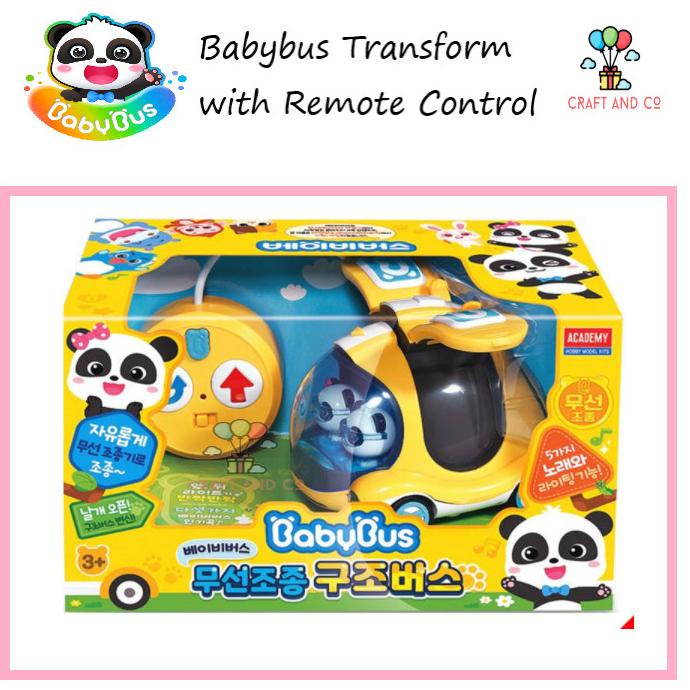 Mainan mobil Remote control Babybus Transform Korea toys ORI