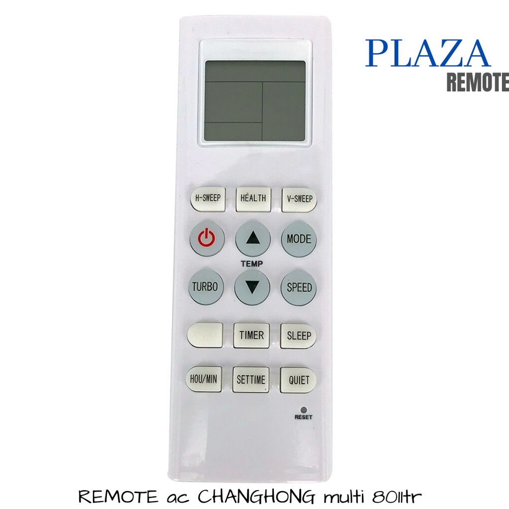 REMOTE AC CHANGHONG MUTLFUNGSI SPLIT INVERTER LANGSUNG PAKAI 8011TR