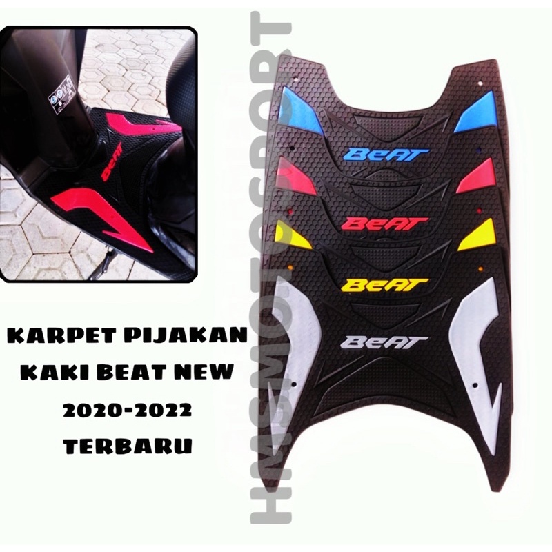 KARPET MOTOR HONDA BEAT 2020-2022 ALAS KAKI MOTOR HONDA BEAT KESET MOTOR BEAT PIJAKAN ALAS KAKI HOND