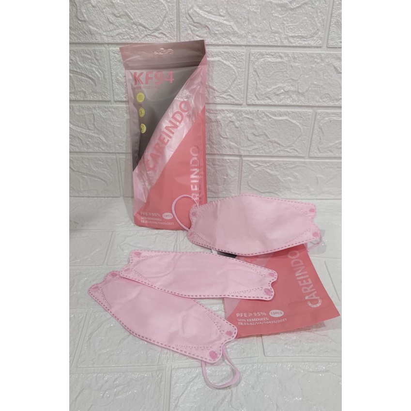 MASKER KF94 MOUSON ISI 10PC Masker KF 94 4ply Masker 4D EVO isi 10pcs-KF94 PEACH 10pc