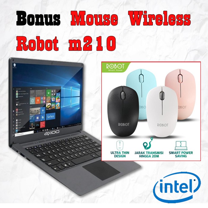 AXIOO Mybook 14H INTEL DUAL CORE N4020 4GB 256SSD 13.3FHD WINS10 PRO