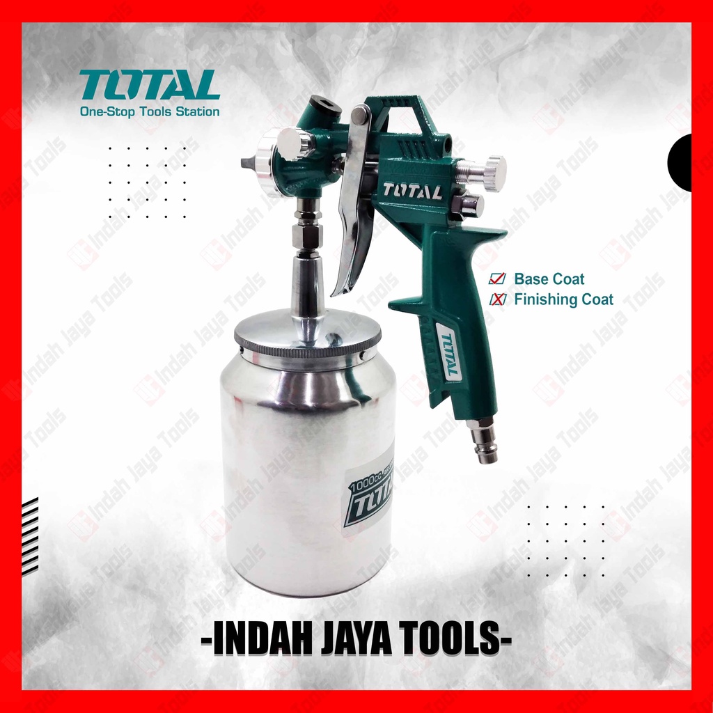 TOTAL TAT-11001 Spray Gun Tabung Bawah 1000 mL Alat Semprot Cat