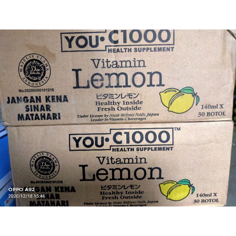 

you c 1000 lemon 140 ml isi 30 btl