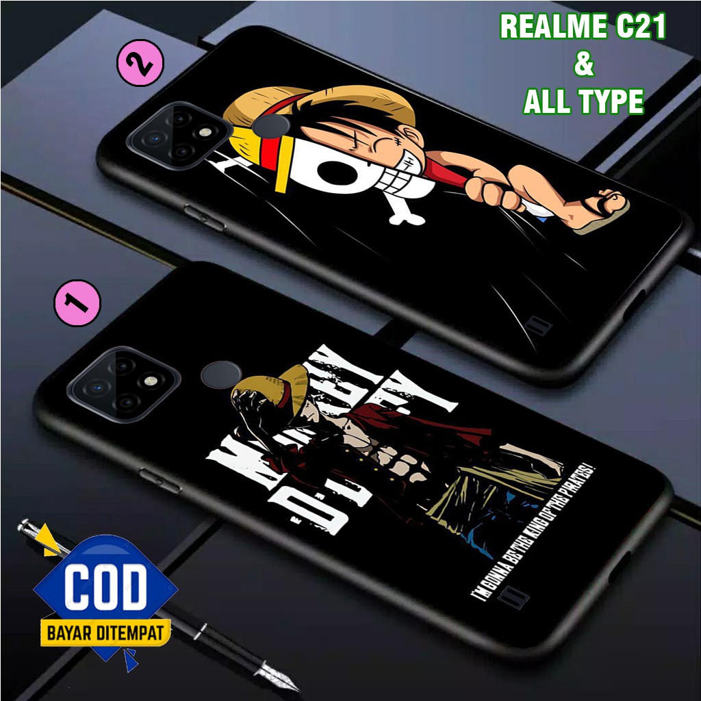 (S12)CASE GLOSSY_ONE PIECE REALME C20-C21-C11-C12-C15-C17-NARZO 20-NARZO 30A-REALME 5-C2-CASING-KESI