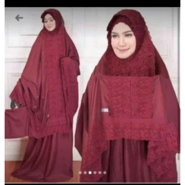 Mukena Dewasa Jumbo Full Renda KD  SITI FATIMAH // Model Terbaru Bahan Katun Premium Renda // Best Seller