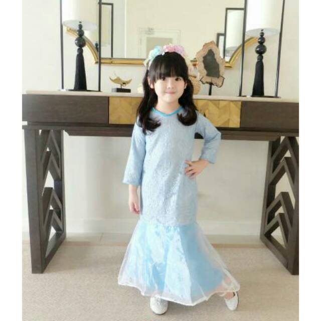 Ethnickidswear Mermaid Dress Anak Baju Mermaid Anak Gamis Mermaid Anak Dress Duyung Brokat Anak Shopee Indonesia