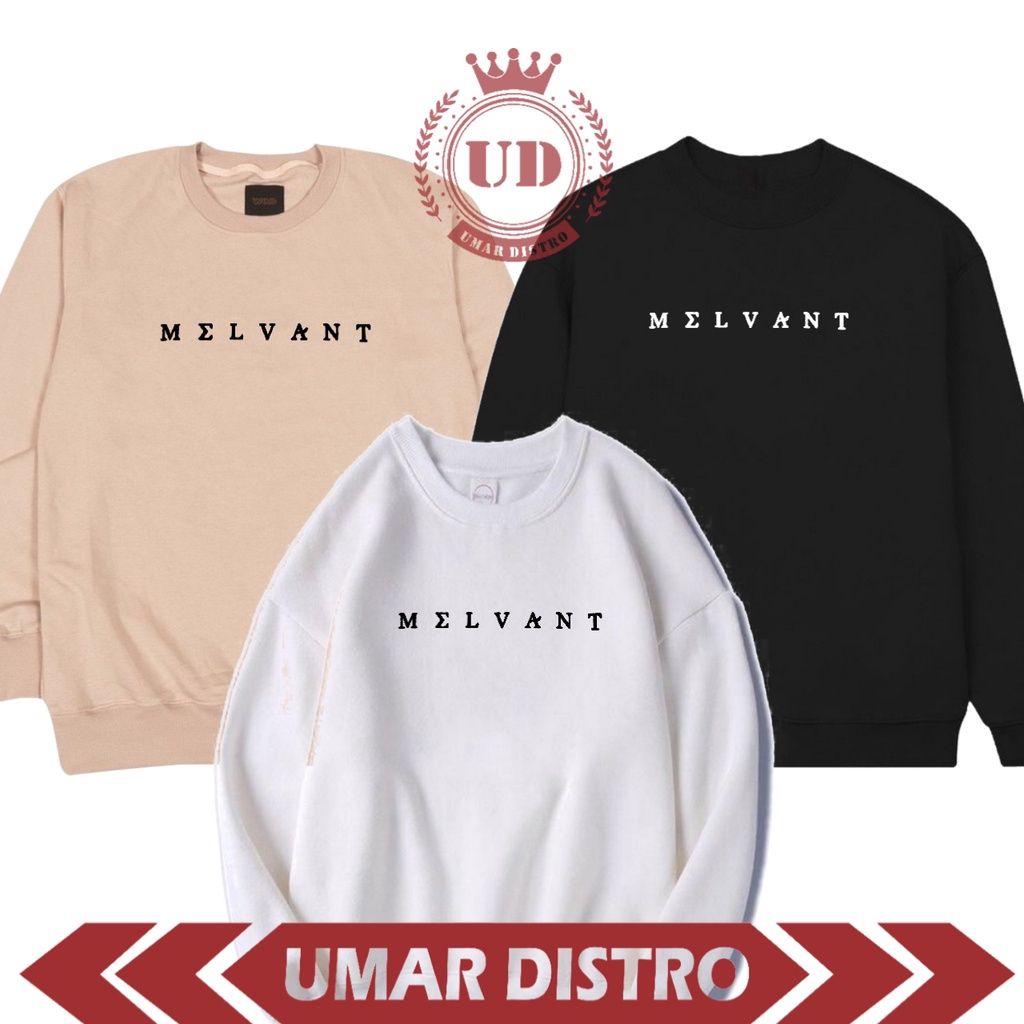 CREWNECK MELVANT SOON UNISEX MELVANT BALI PREMIUM TERBAIK