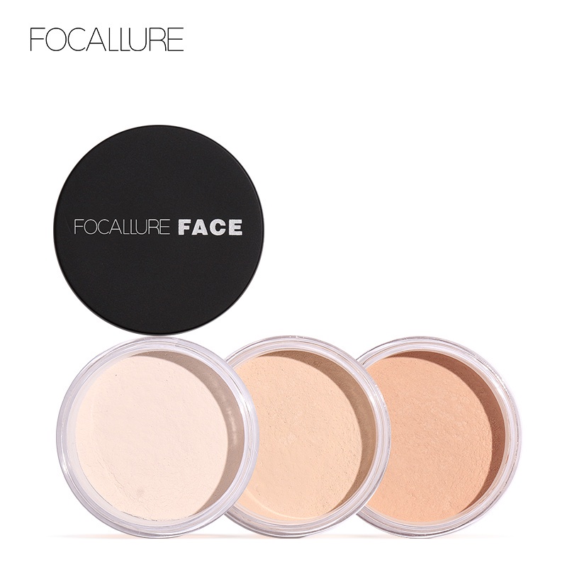 READY FOCALLURE Waterproof Natural Loose Setting Powder Oil Control Loose Powder FA15 / BEDAK TABUR