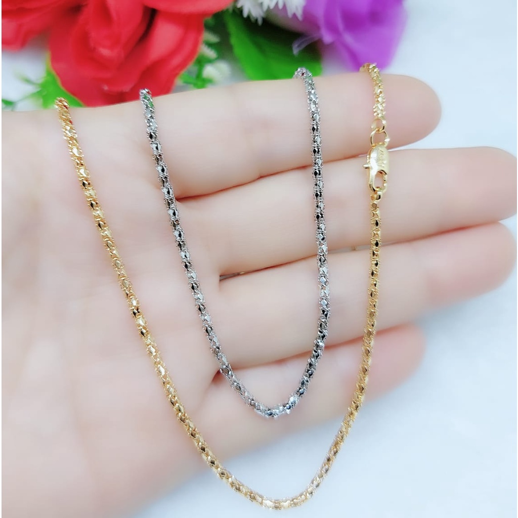 Kalung  Lapis Emas Perhiasan Fashion (PANJANG45CM)