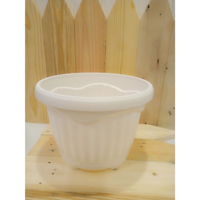 pot tabitha tulip 25cm/pot putih 25cm/pot putih/pot tabitha 25 PUTIH