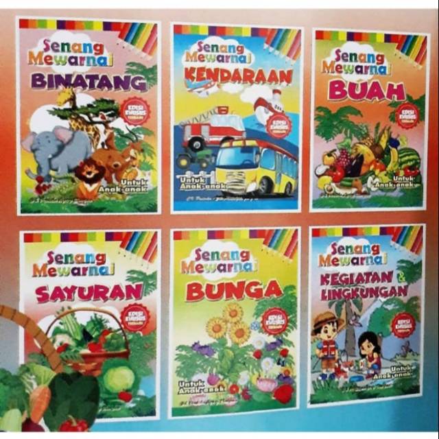 PAKET SERI SENANG MEWARNAI UNTUK ANAK - BUKU SERI MEWARNAI UNTUK ANAK