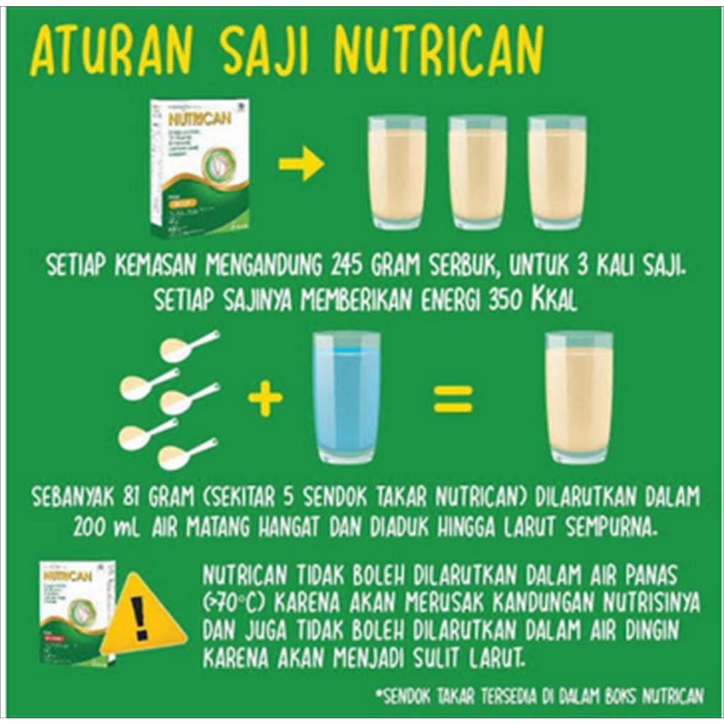 NUTRICAN SUSU TINGGI PROTEIN    NUTRISI KHUSUS PASIEN KANKER 245 GRAM