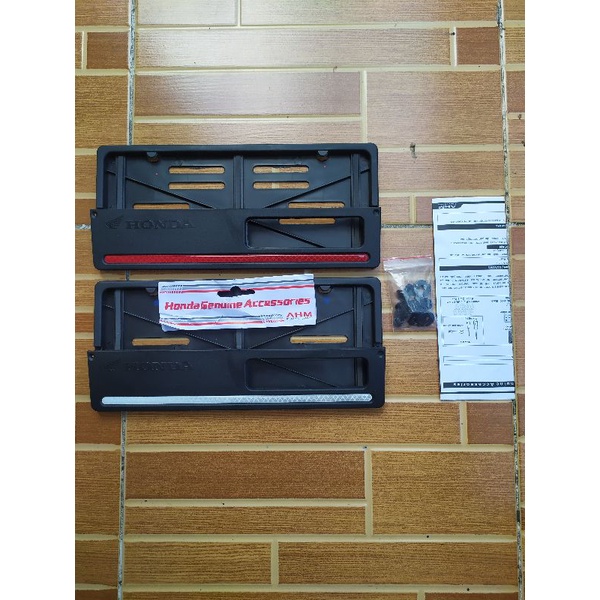 ADAH PLAT NOMOR WADAH PLAT COVER PLAT  MOTOR ORI HONDA