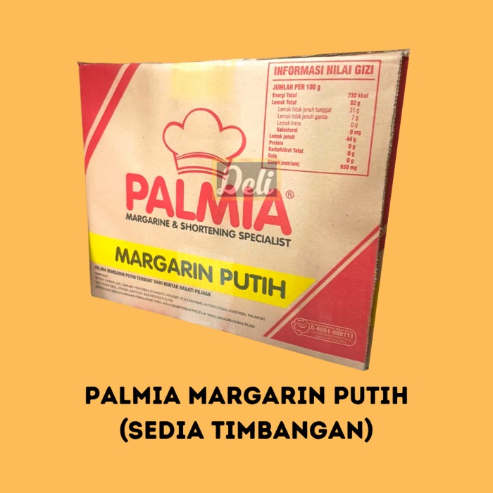 

Palmia Margarin Putih Ekonomis Repack Timbangan 500gr