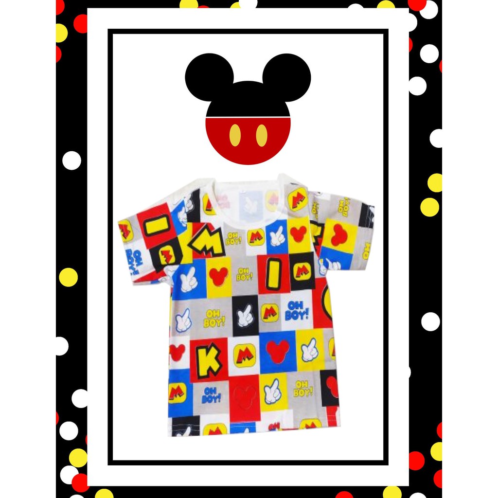 BJONLINE - SETELAN KAOS MICKEY 1 2 3 4 TAHUN ANAK LAKI LAKI  / ANAK BALITA SETELAN BAYI MURAH LUCU