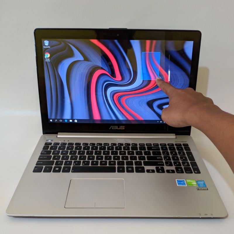 laptop Touchscreen layar lebar asus vivobook s551lb - core i7 - Dual vga Nvidia GT740m - 15.6 inc