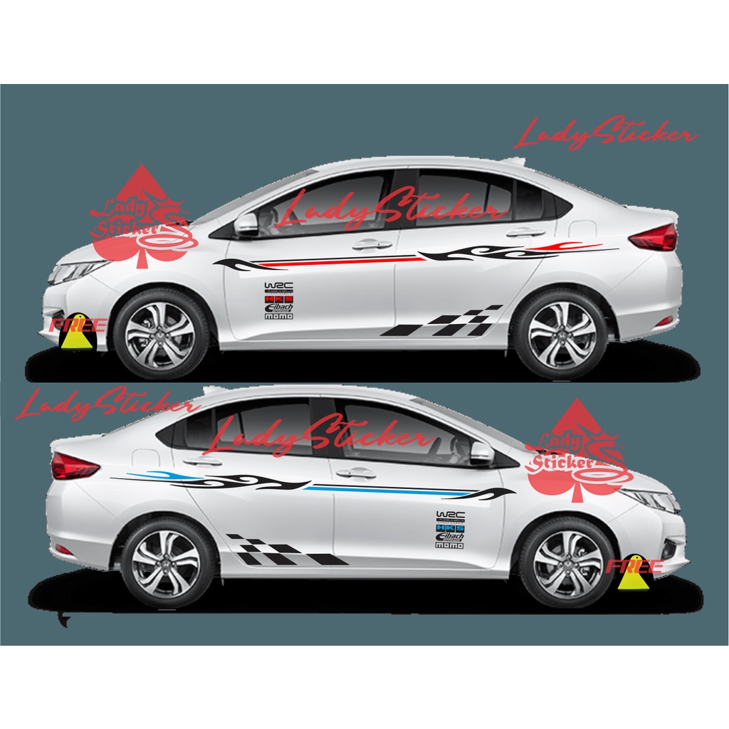 Striping sticker stiker mobil vios civic stiker list samping mobil camry baleno accord semua sedan