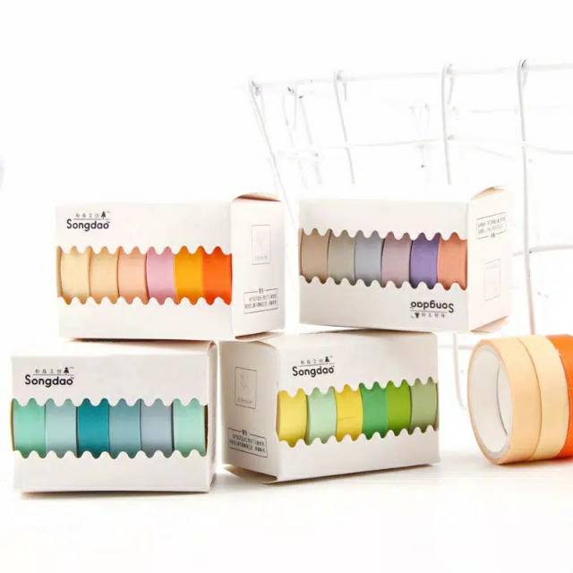 

Selotip Washi Tape Warna-warni Permen/Macaron untuk Dekorasi