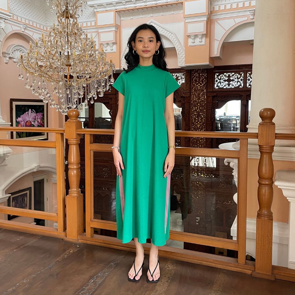 Agni - Rya Dress Short Leaft - T-Shirt (Kaos) Dress Wanita Leaft