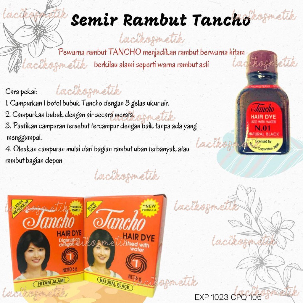 ✨LACIKOSME✨ TANCHO SEMIR PEWARNA RAMBUT BUBUK - HAIR DYE POWDER TANCHO