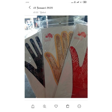 SARUNG TANGAN BRUKAT / SARUNG TANGAN PENGANTIN / SARUNG TANGAN IMPORT